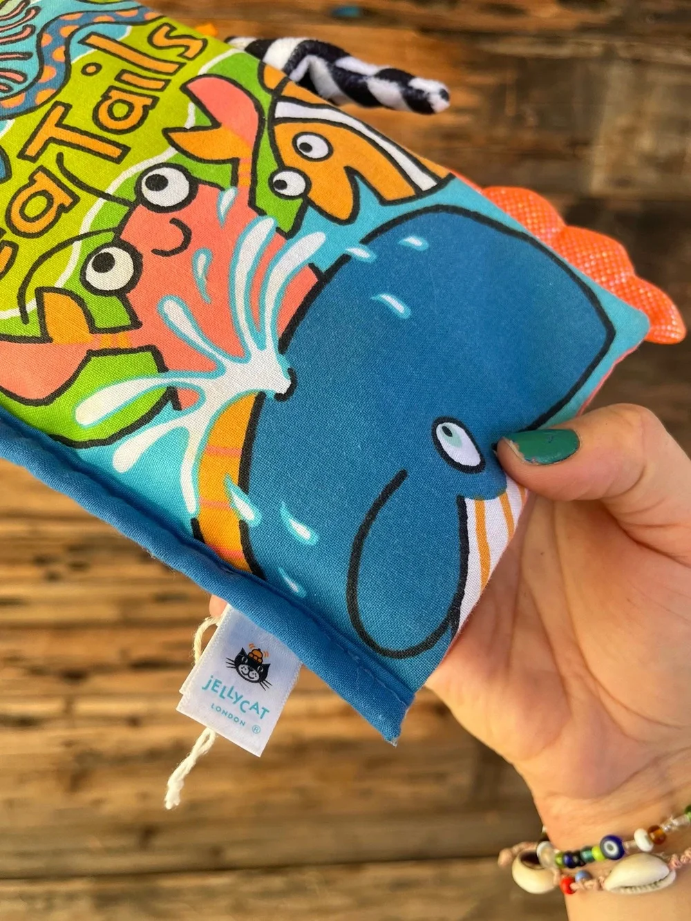 JELLYCAT | “Sea Tails” Colorful Baby Cloth Book